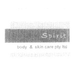 SPIRIT BODY & SKIN CARE PTY LTD