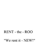 RENT - THE - ROO  