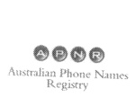 APNR AUSTRALIAN PHONE NAMES REGISTRY