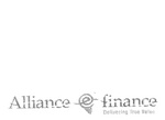 ALLIANCE E-FINANCE DELIVERING TRUE VALUE