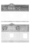 WHITE GOLD SILVER LABEL ; WHITE GOLD GOLD LABEL
