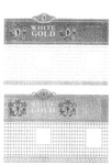 WHITE GOLD SILVER LABEL ; WHITE GOLD GOLD LABEL